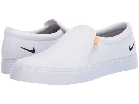 nike white slip ons|tan and white Nike's.